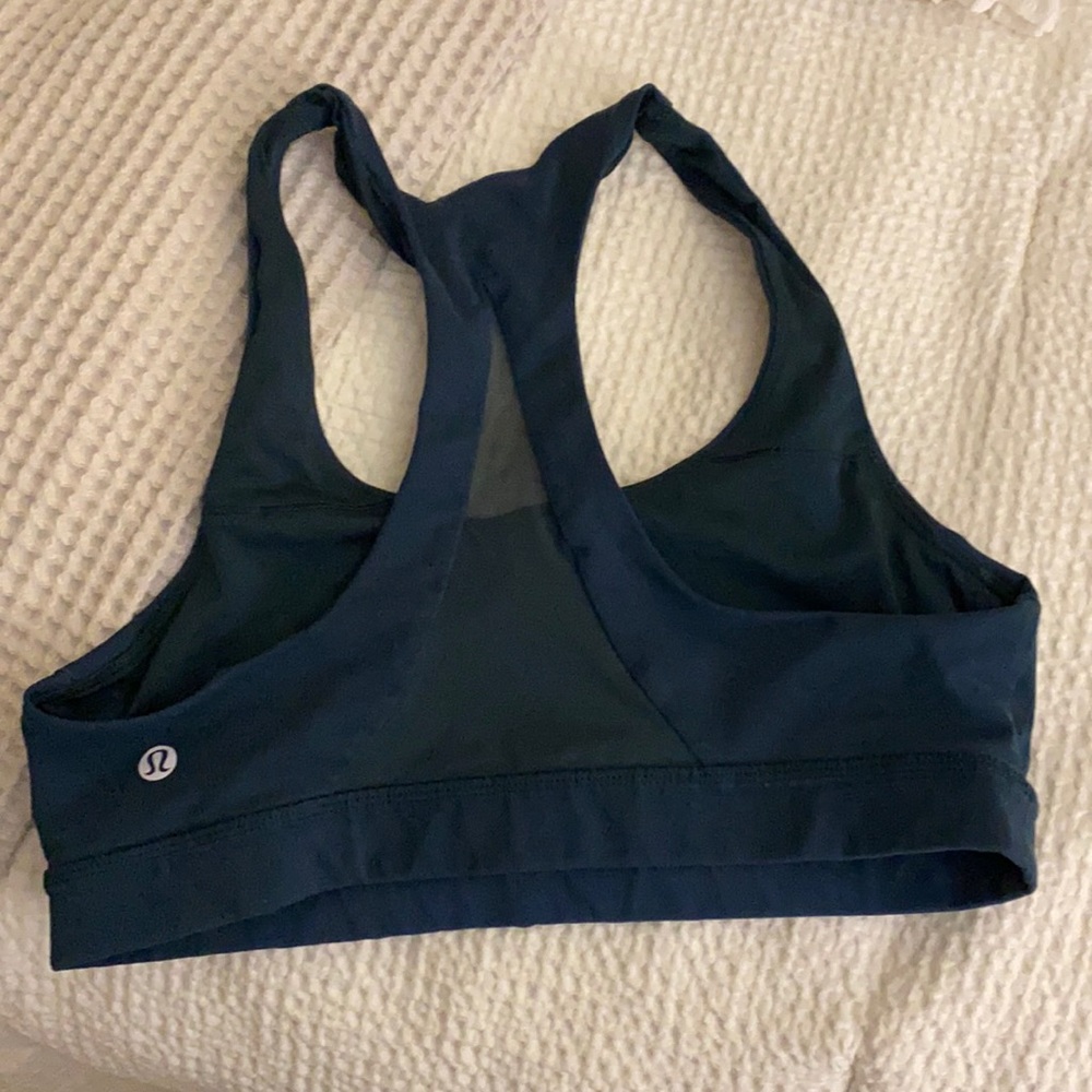 Lululemon sports bra dark green size 8
